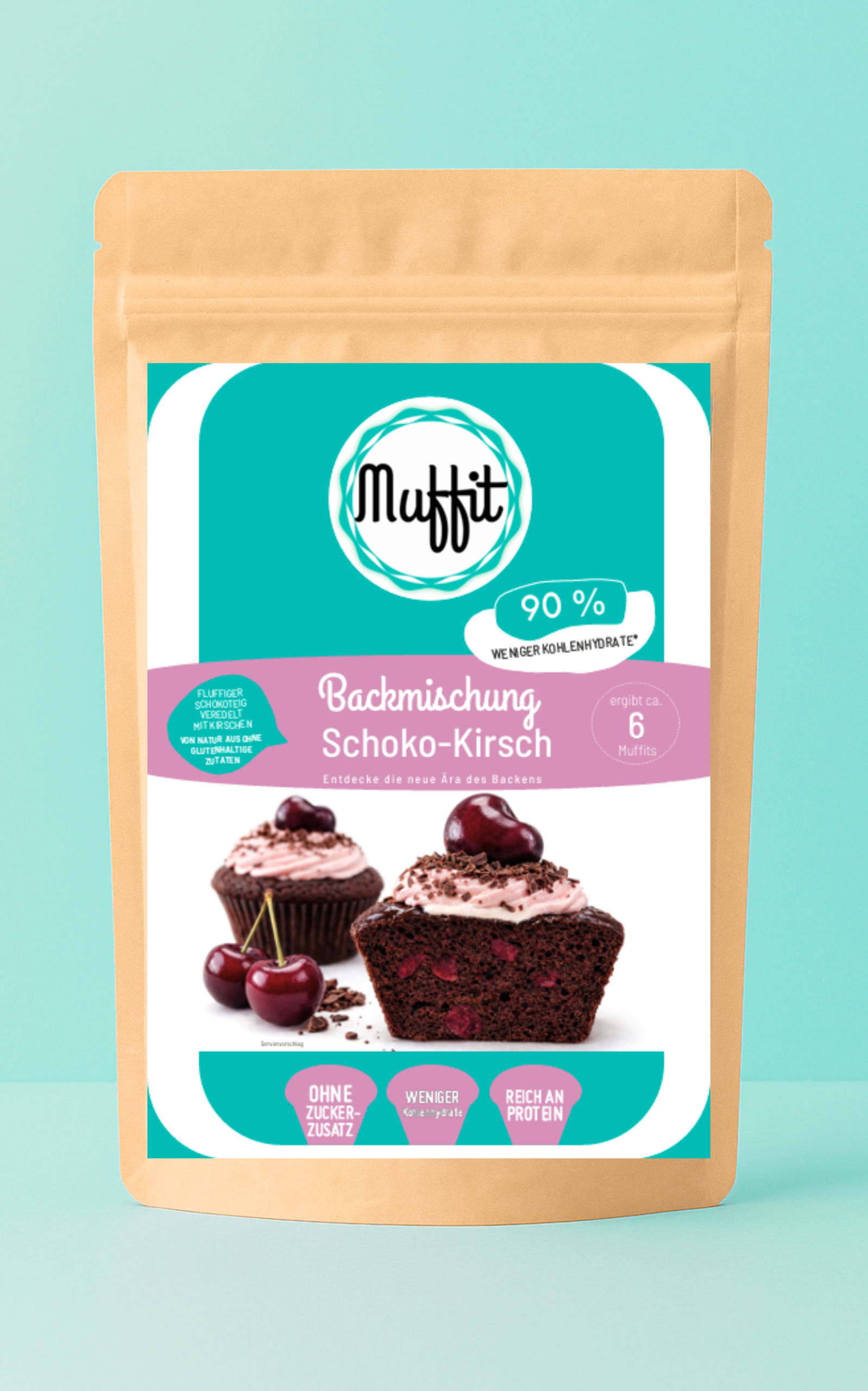 Muffit's SCHOKO-KIRSCH 6er Backmischung