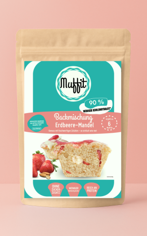 Muffit's ERDBEERE-MANDEL 6er Backmischung
