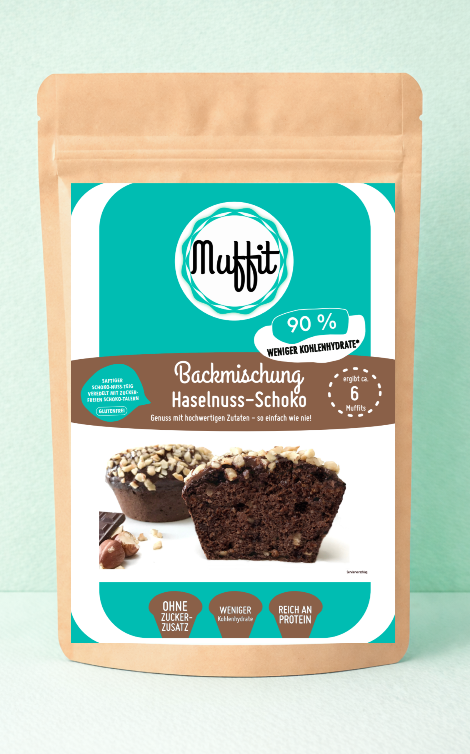 Muffit's SCHOKO-HASELNUSS 6er Backmischung