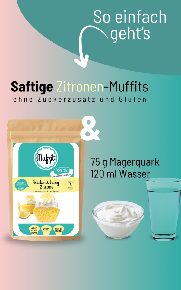 Muffit's ZITRONE 6er Backmischung – Bild 3