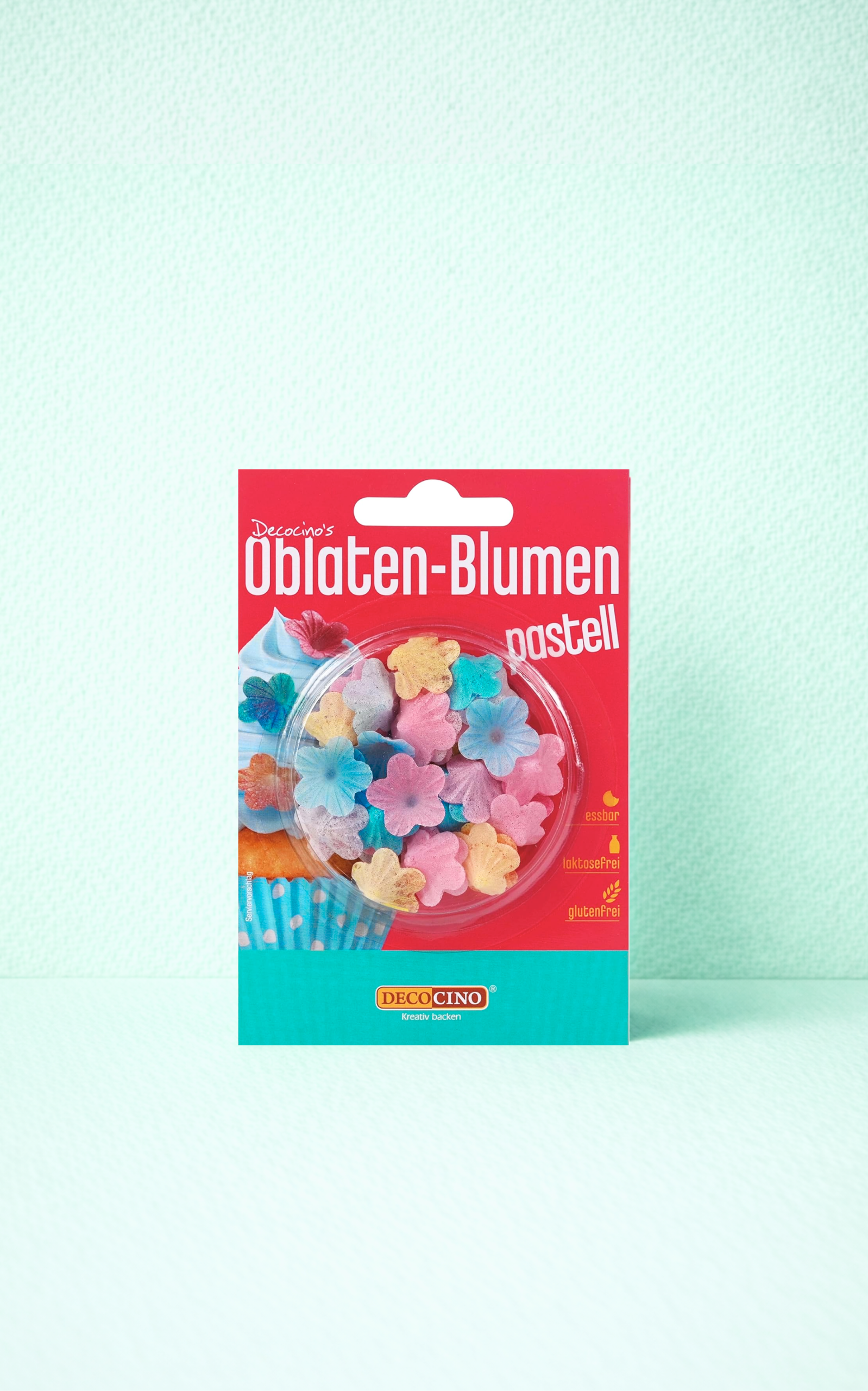 Oblaten-Blumen, pastell