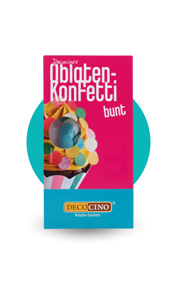 Oblaten-Konfetti, bunt