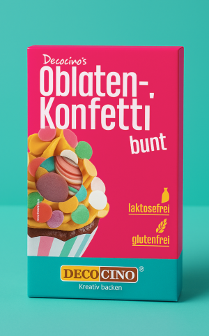 Oblaten-Konfetti, bunt
