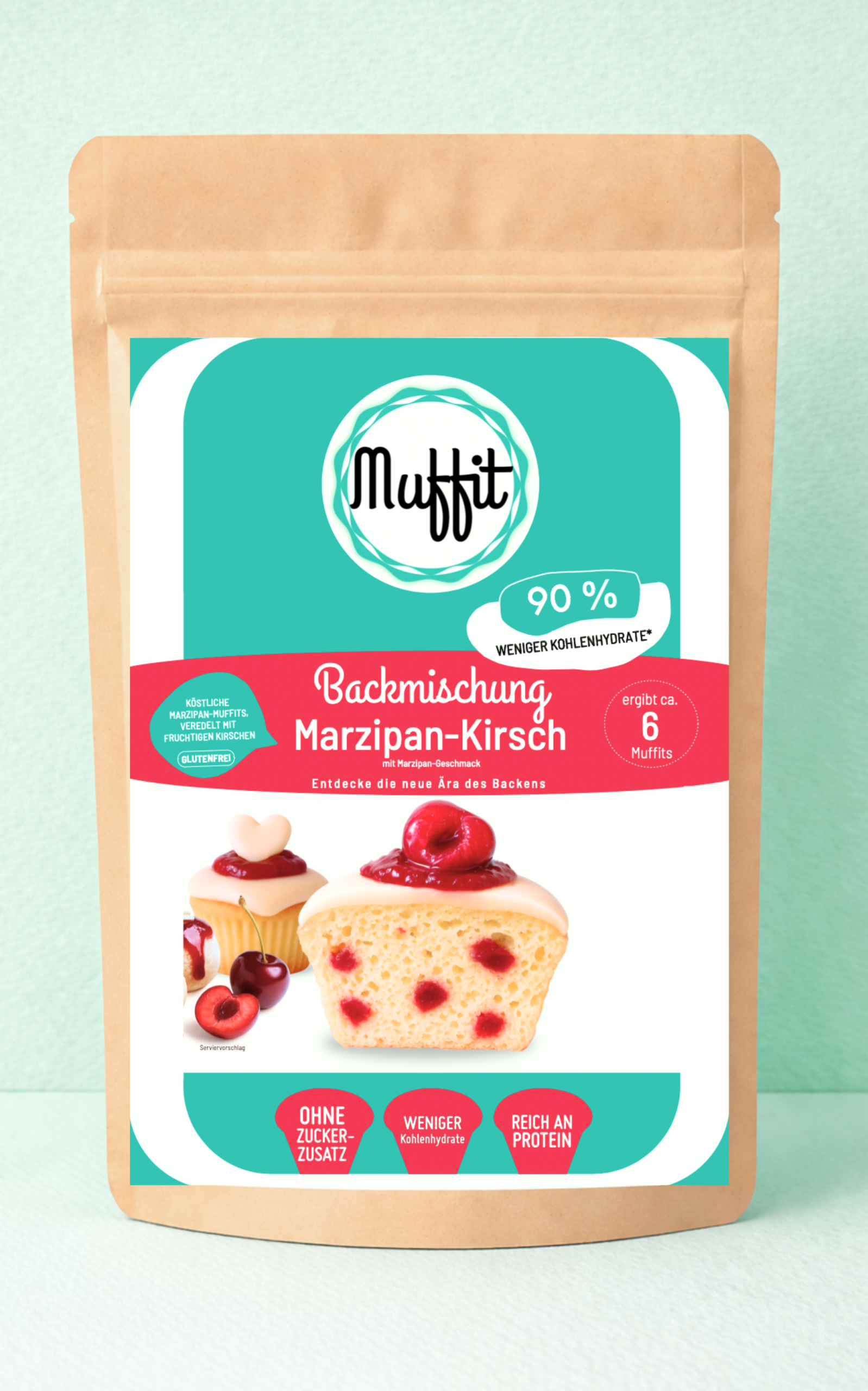 Muffit's Marzipan-Kirsch 6er Backmischung