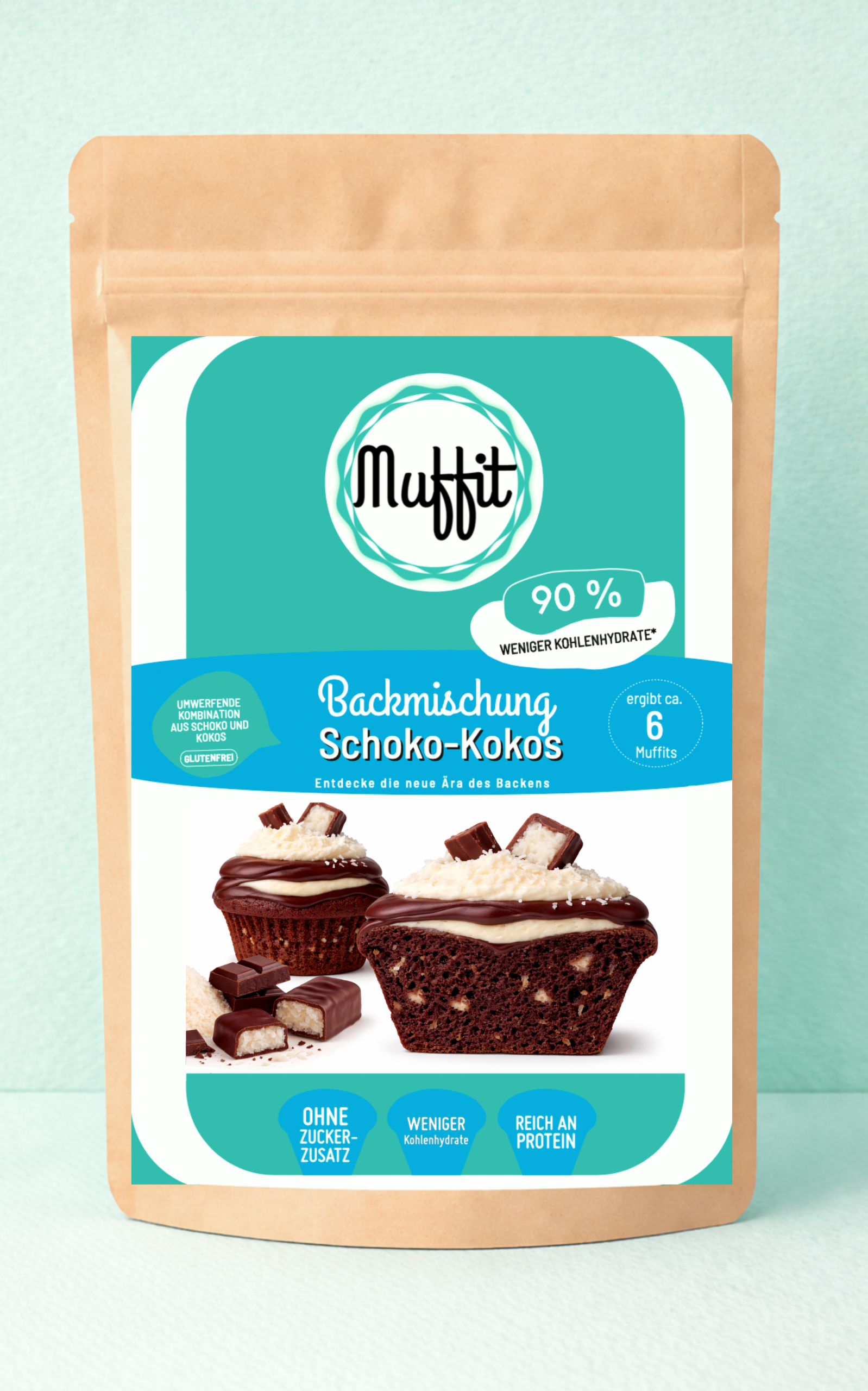 Muffit's Schoko-Kokos 6er Backmischung